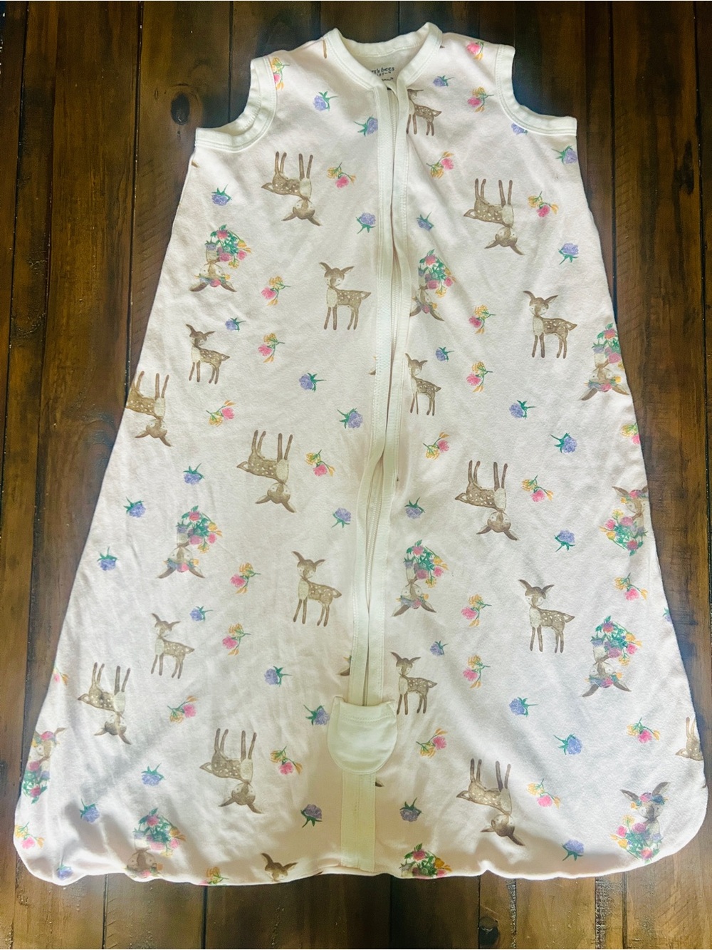 2 Girl’s Cotton Light Sleep Sacks - Burt’s Bees, Size 12-18m - Picture 3 of 9